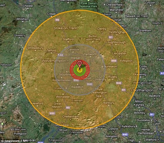 核弹模拟地图图片